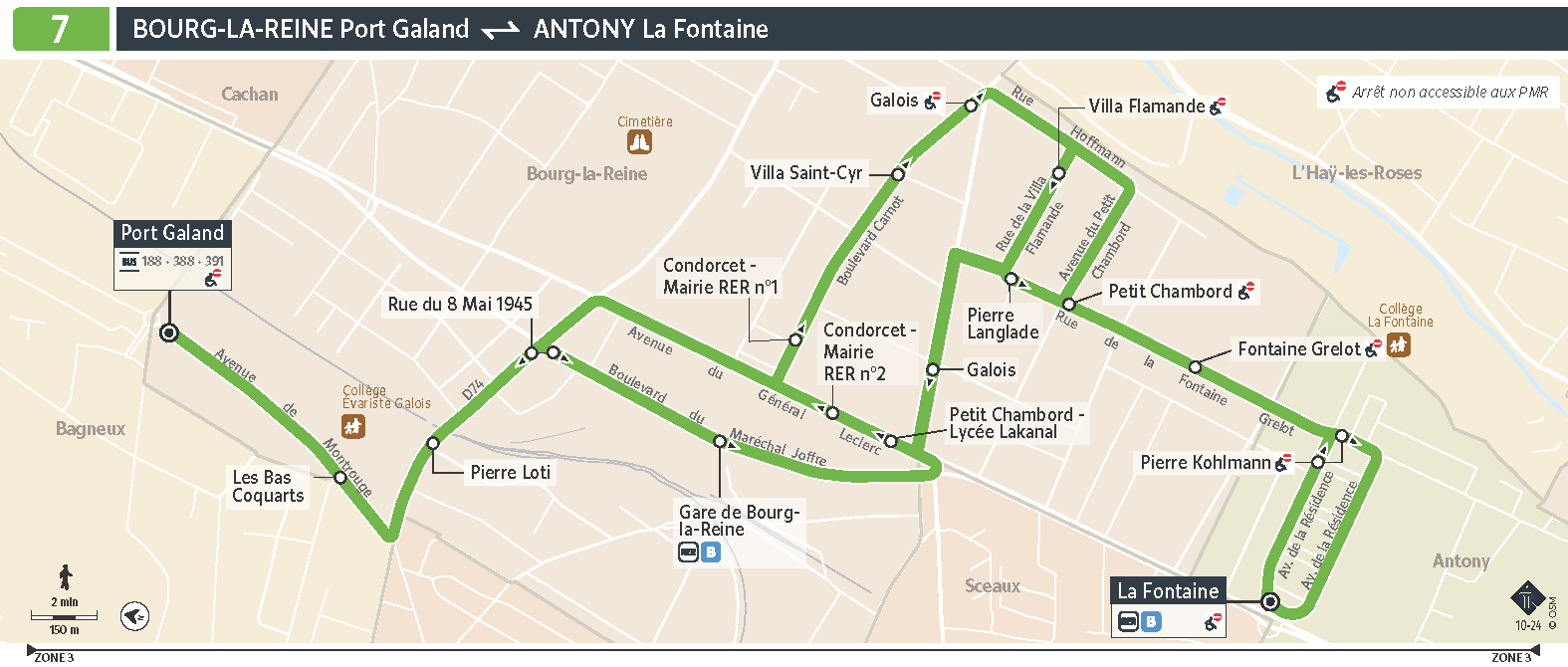 Plan de la ligne 07